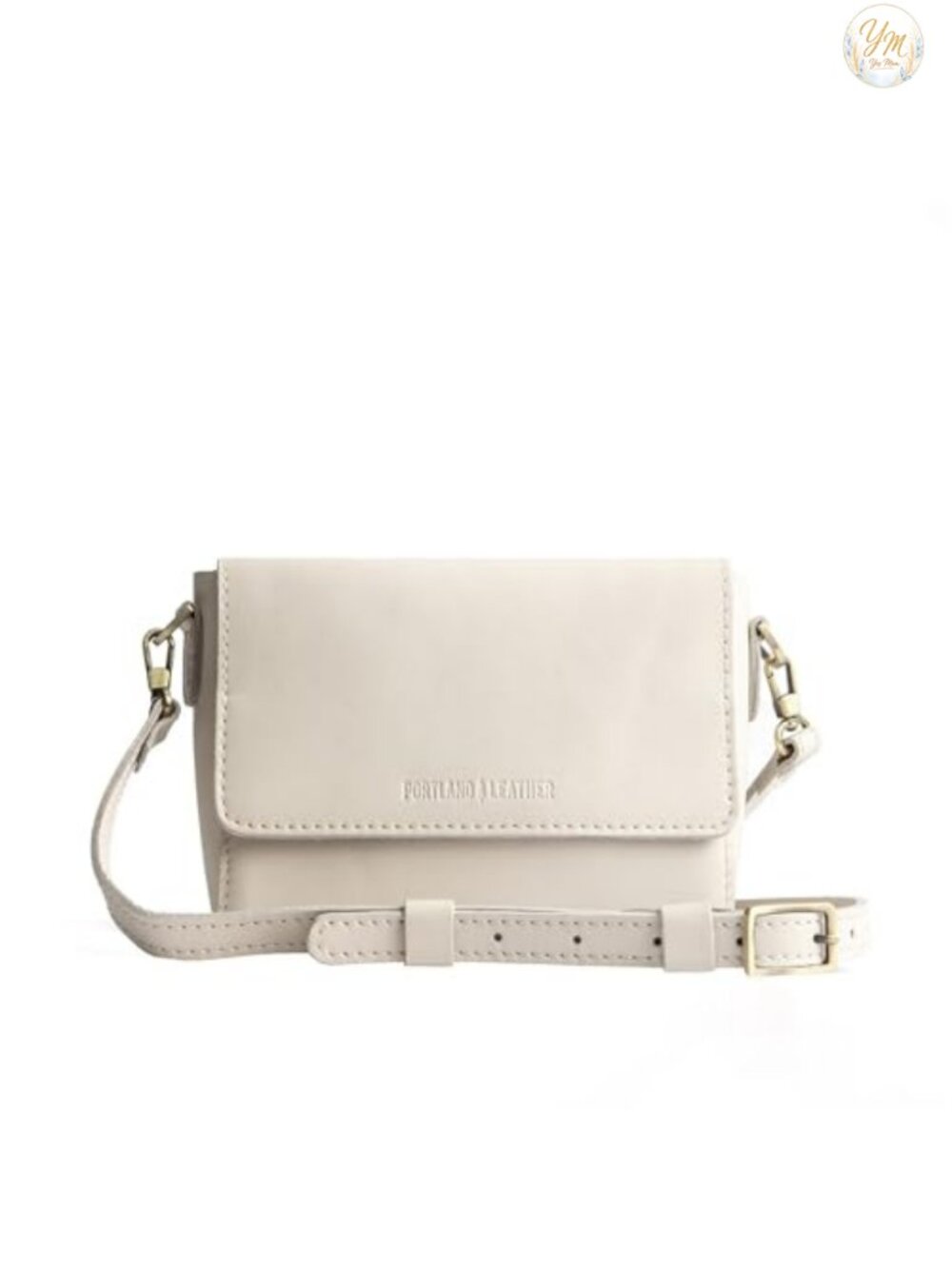 Full-Grain Leather Crossbody Bag for Women - Adjustable Strap